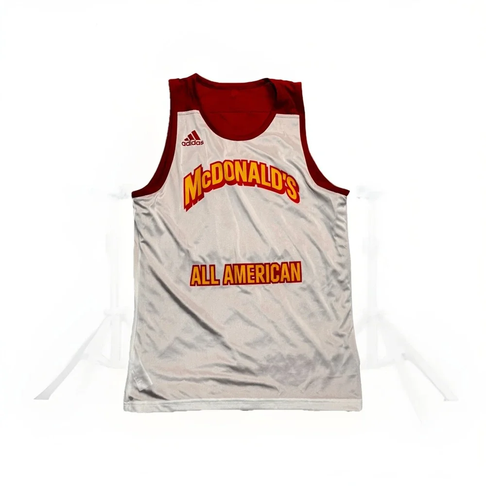 Adidas McDonalds All American Reversible Basketball Jersey Mens XL Red Practice